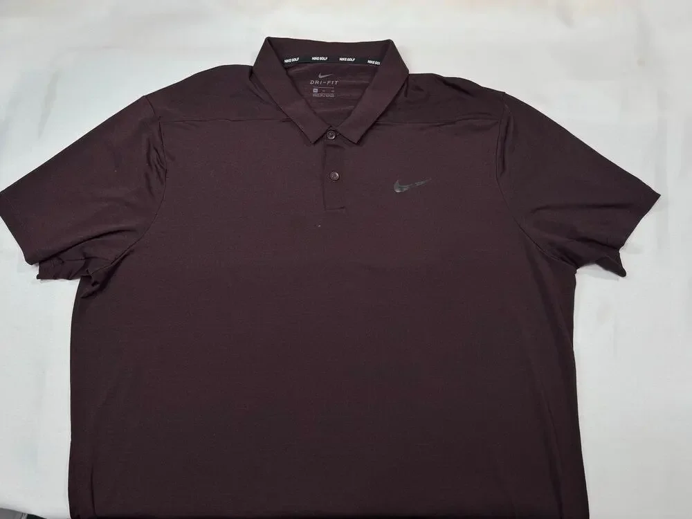 Nike Golf Short Sleeve Polo Dri-Fit Size XL Purple